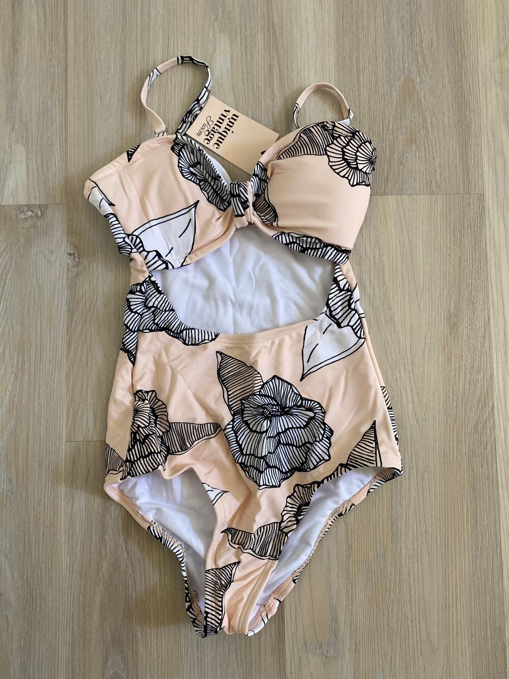 Unique Vintage Women's Swimwear Pink sz S